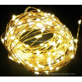 Luces de nido de alambre de cobre LED amarillas, luces de Navidad LED